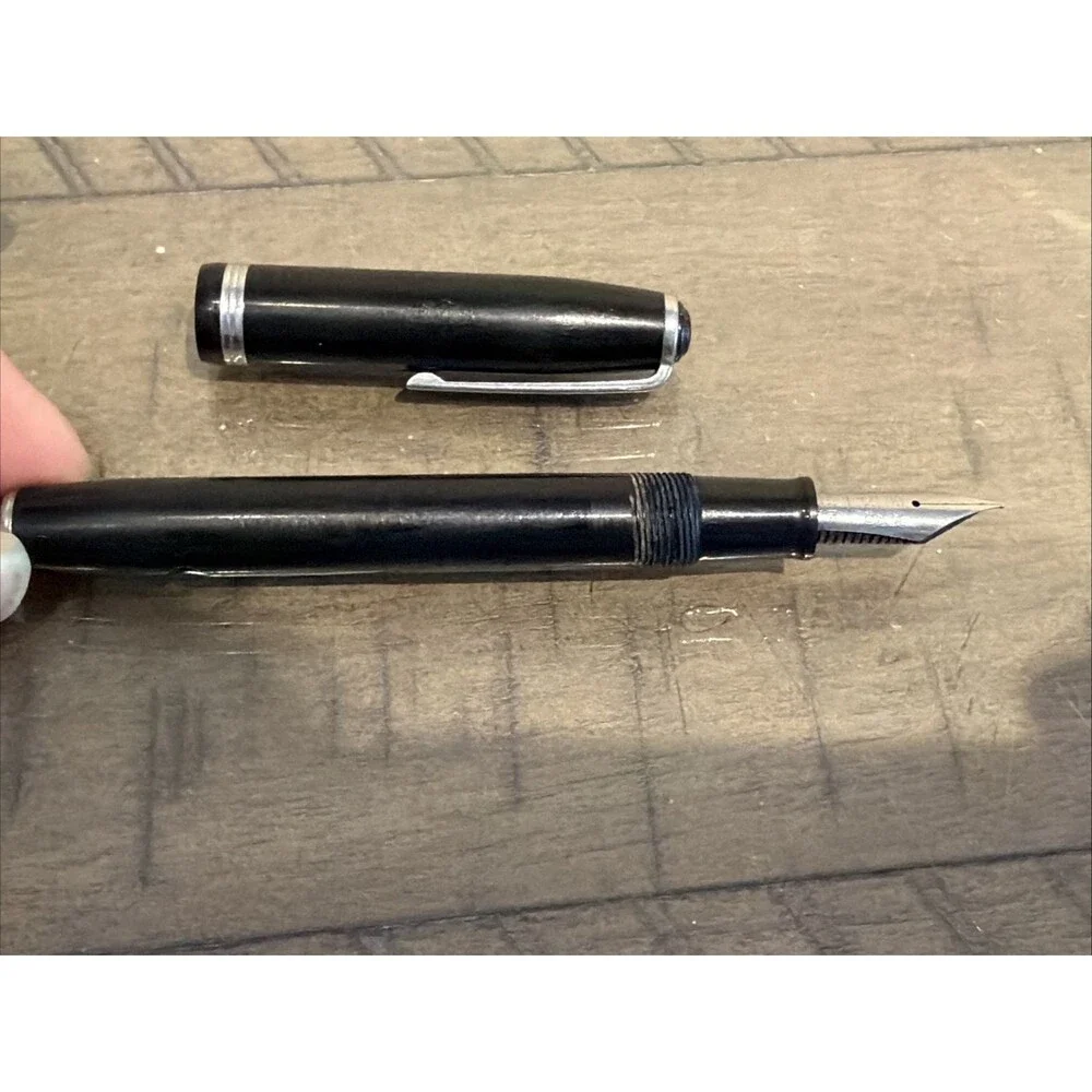 Vintage Esterbrook SJ black Fountain Pen 2556 Firm Fine Nib 1950s READ